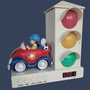 Vintage 2005 Its About Time Traffic Light Digital Alarm Clock